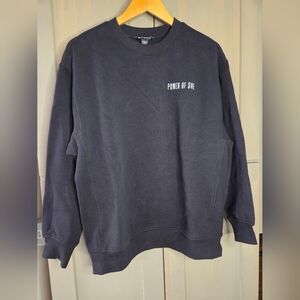 NWOT Athleta Women's Black Oversized Power Of She Crewneck Sweatshirt